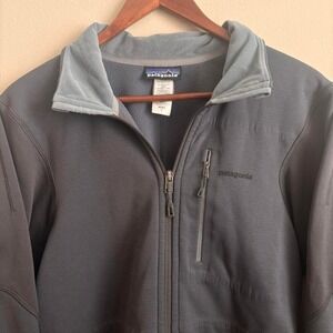 Vintage Y2K Patagonia Men's Fleece Lined Charcoal Alpine Guide Zip Up Jacket